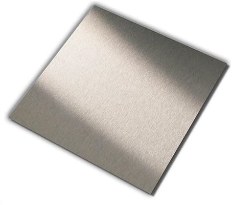 Aluverbundplatte silber gebürstet I 20 x 20 cm I 3 mm I wetterfestes