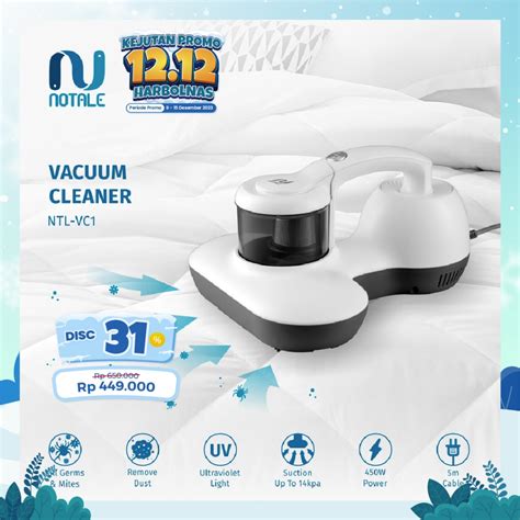 Jual Notale Uv Anti Dust Mite Vacuum Cleaner With Hepa Filter Penyedot