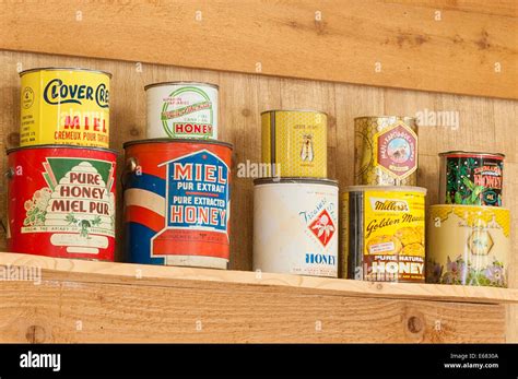 Antique Vintage Old Honey Cans At The Chilliwack River Valley Honey