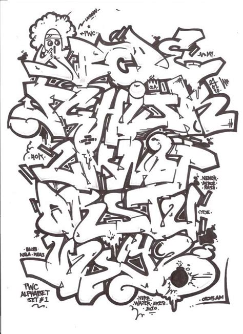 Graffiti Alphabet: Names and Letters