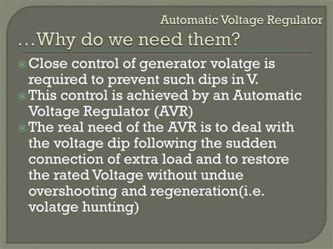 Ppt Automatic Voltage Regulator Powerpoint Presentation Free