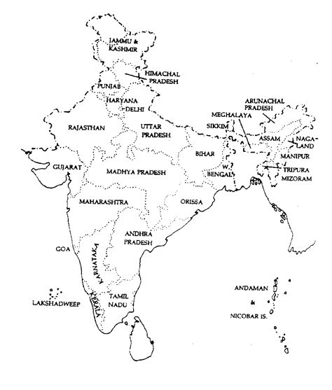 India Map With States And Capitals Printable Map - ZOHAL