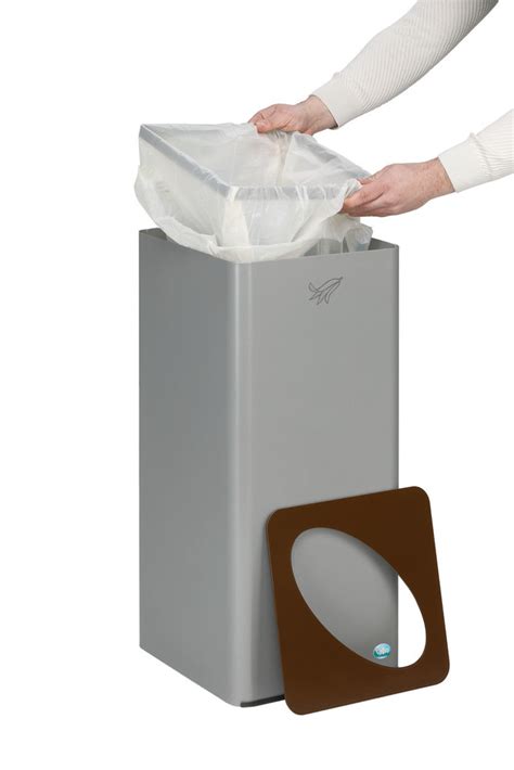 Organic Waste Bin In Galvanised Sheet Steel 81 Litre Capacity Brown