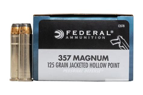 Shop Federal 357 Magnum 125 Gr Jhp Personal Defense 20 Box For Sale Online Ammunition Store