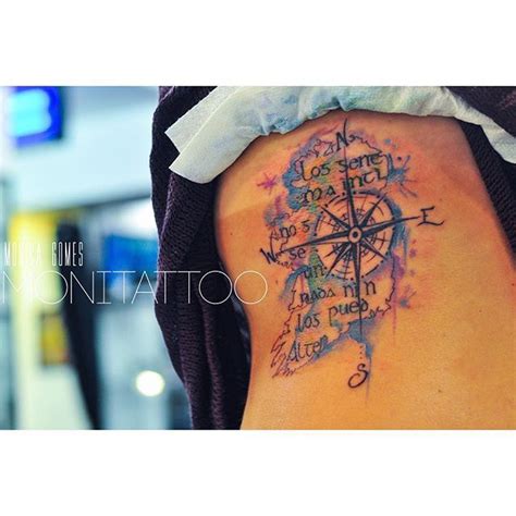 Colorful Ireland Map And Compass Subtle Tattoos Feminine Tattoos Trendy Tattoos Tattoos For