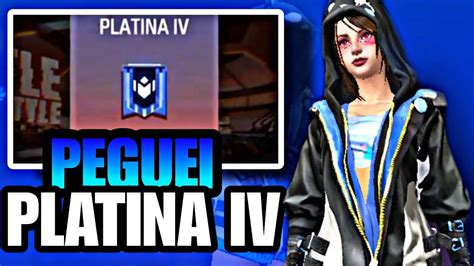 PEGUEI PLATINA IV Rumo A Mestre Parte 6 FREE FIRE YouTube