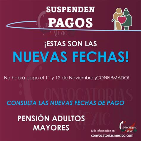 Fechas Suspendidas Para El Pago De Las Pensiones Bienestar Para Los