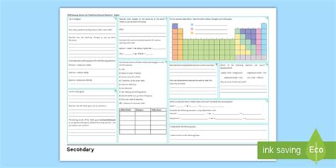 Ocr Gateway Science Chemistry C Predicting Chemical Reactions Higher