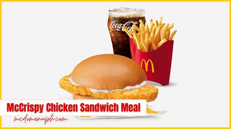 McCrispy Chicken Sandwich Meal at McDo Price and Review