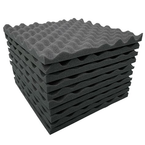 JeashCHAT 10 Pcs Acoustic Foam Panels Clearance, 0.8'' x 12" x 12 ...