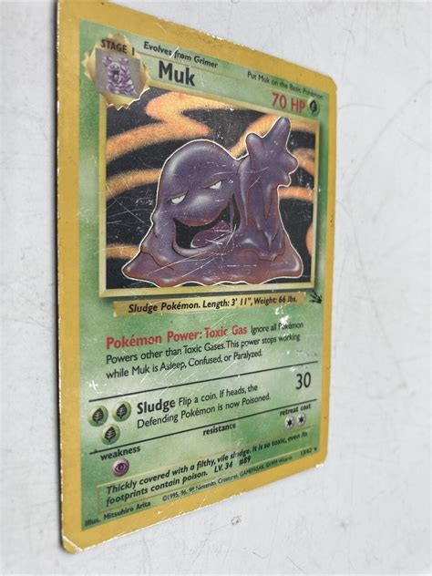 Muk Fossil Set Pokemon Tcg Holo Unlimited Hd Ebay