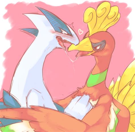 Rule 34 Blush Feathers Heart Ho Oh Lugia Pokemon Pokemon Species