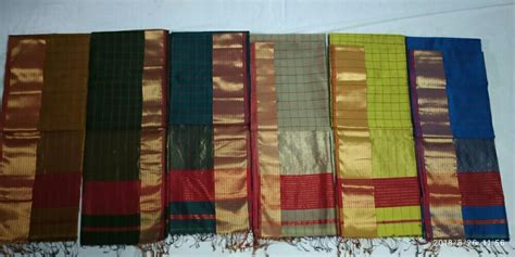 Jk Handlooms Maheshwari Handloom Silk Sarees Hand 63 M With Blouse