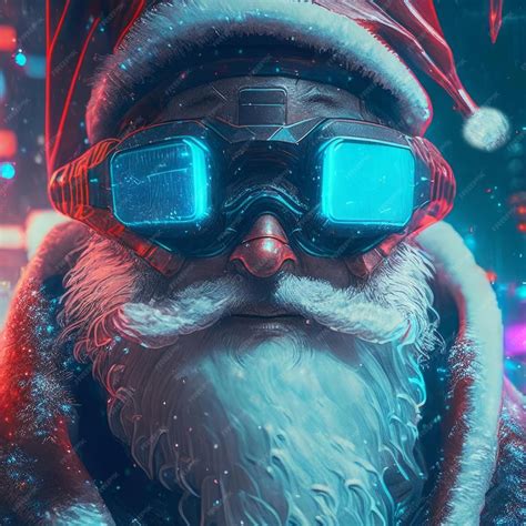 Premium Ai Image Santa Claus In Vr Ai Generated