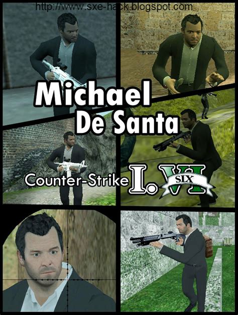 GTA V Michael De Santa Skin for Cs 1.6 Download - Shark Pro