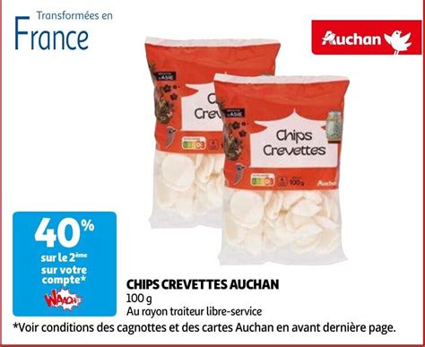 Chips Crevettes Auchan G Promotie Bij Auchan