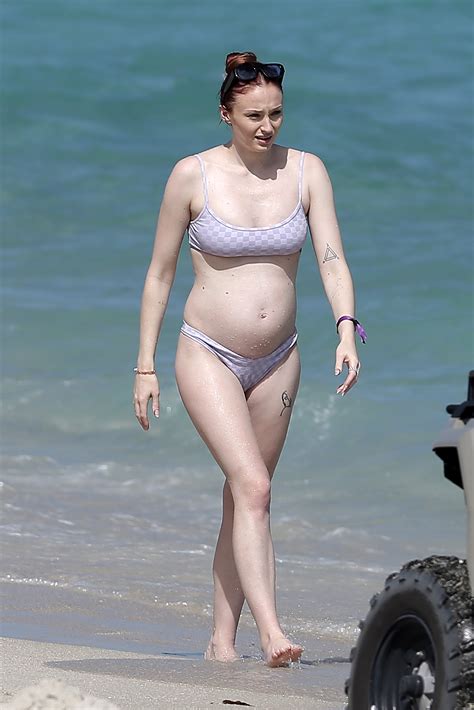 Sophie Turner Shows Off Bare Belly In Tiny Bikini With Joe Jonas As