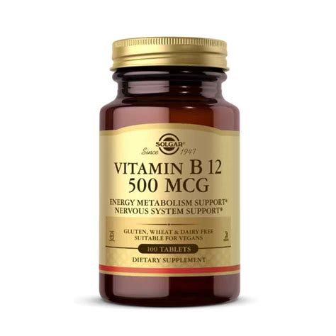 Vitamina B Solgar Mcg Tabletas Farmawell