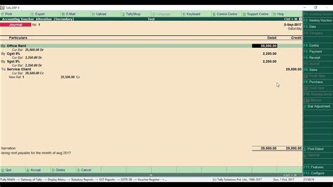 How To Enter Expenses Vouchers With Gst In Tally Erp English Youtube