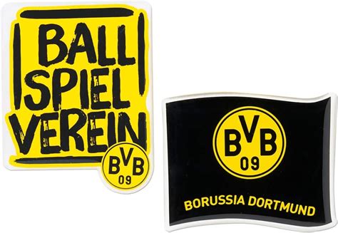 Amazon Borussia Dortmund Unisex Adult BVB Doming Stickers Set Of