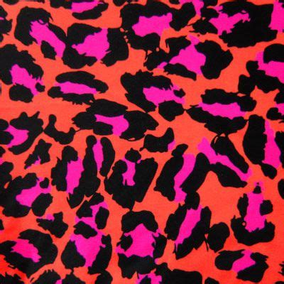 Leopard Skin Pink And Orange Leopard Print Fabric Rainbow Leopard Print