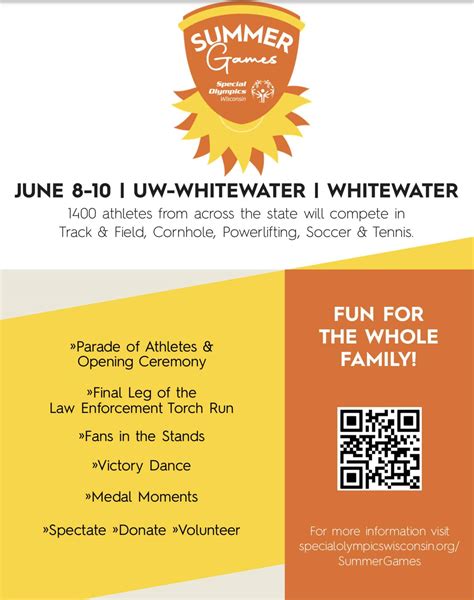 City UW W Will Host The 23 Special Olympics Summer Games