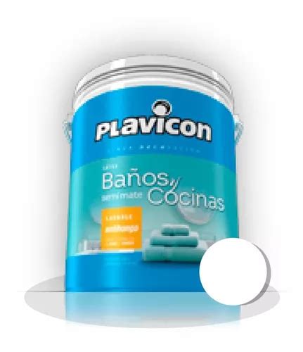 Latex Ba Os Y Cocinas Antihongo Lts Plavicon Iacono Mercadolibre