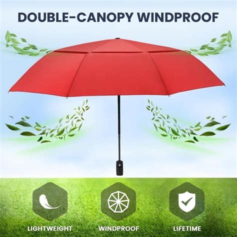 Parapluie Pliant Resistant Au Vent Mini Parapluies Compact Automatique