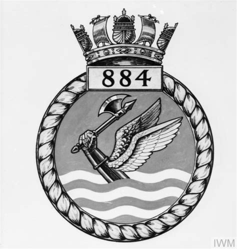 Coat Of Arms Crest Of No 884 Squadron FAA