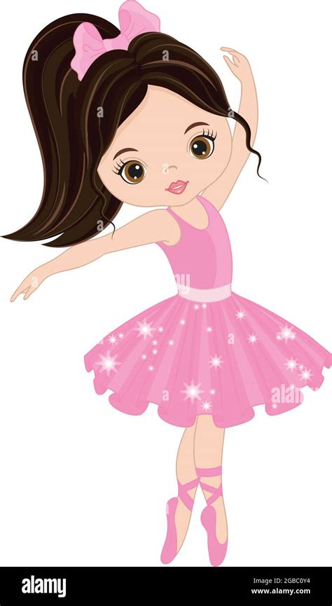 Vector Beautiful Ballerina Dancing Vector Ballerina Stock Vector Image