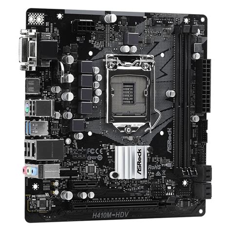 ASRock H410M HDV LGA 1200 Micro ATX Motherboard H410M HDV Mwave