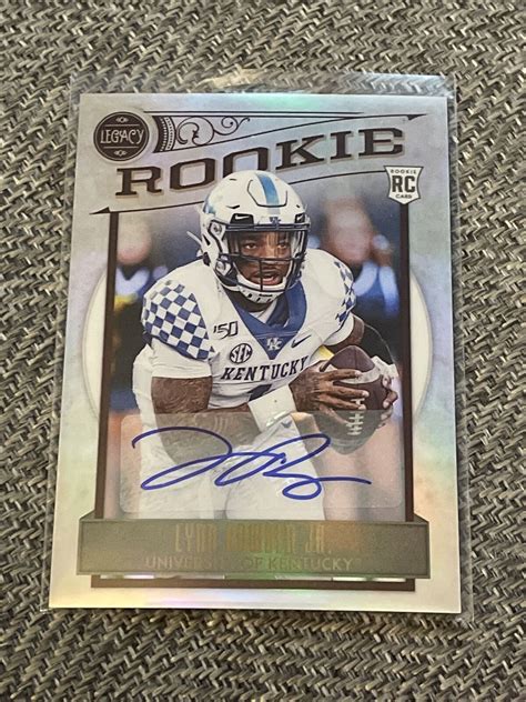 2020 PANINI LEGACY 197 LYNN BOWDEN JR PREMIUM PENMANSHIP SILVER AUTO