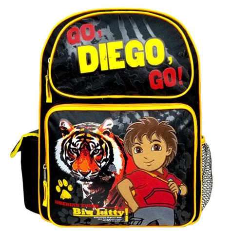 Licensed - Go, Diego, Go! Black Large Backpack #82232 - Walmart.com - Walmart.com