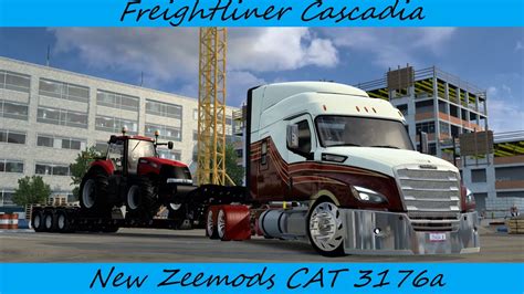 ATS 4K Freightliner Cascadia Custom JV Mods Case Magnum Haul Provo To