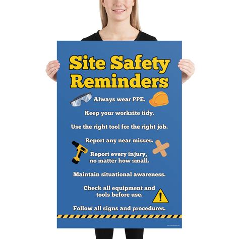 Construction Safety Poster Essential Site Safety Reminders Inspire