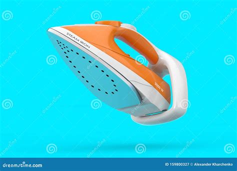 Electric Clothes Steam Iron 3d Rendering Stock Illustration