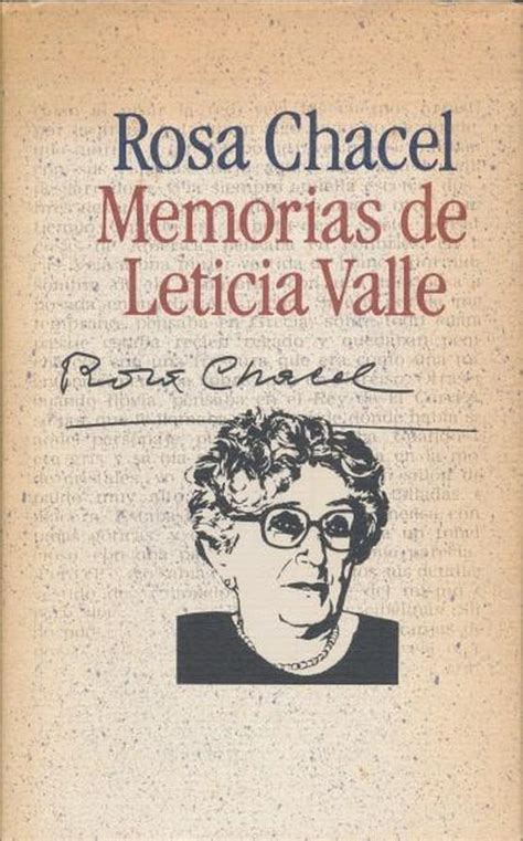 Memorias De Leticia Valle Rosa Chacel 9788422624561 Boeken Bol