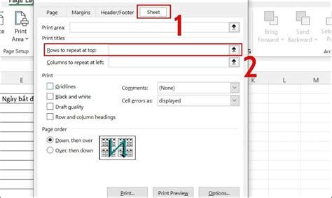 Cách in file Excel vẫn giữ tiêu đề Hướng dẫn chi tiết và các phương