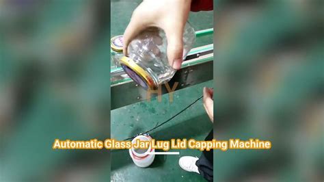 Automatic Glass Jar Bottle Lug Lid Vacuum Capping Sealing Machine