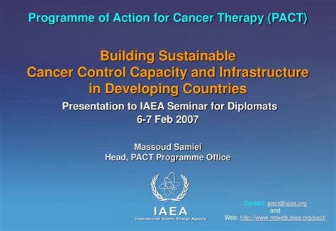 Ppt Programme Of Action For Cancer Therapy Pact Powerpoint