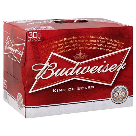 Budweiser Lager Beer 30pk12 Fl Oz Cans Budweiser Beer Budweiser Beer