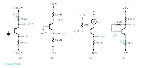 Solved 628 For The Circuits In Fig P628 Assume That The