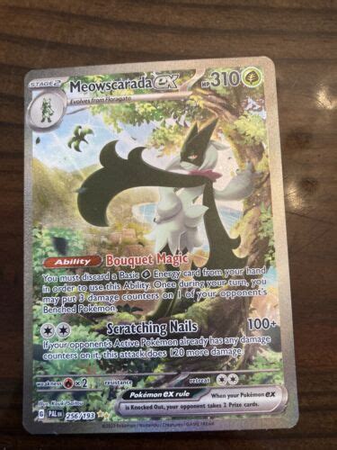 Pokemon Tcg Paldea Evolved Meowscarada Ex Secret Art Rare Nm