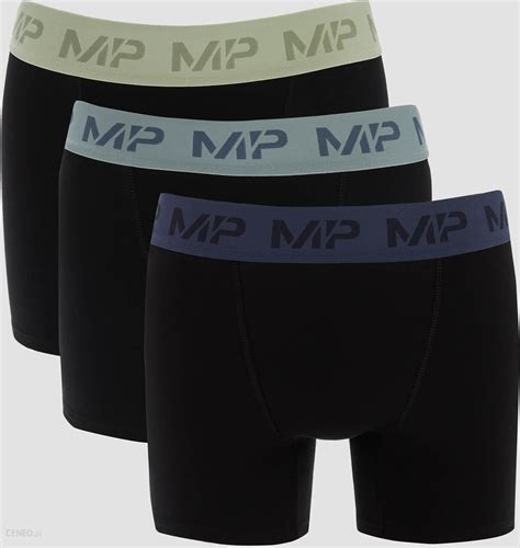 Mp Men'S Coloured Waistband Boxers 3 Pack Black Frost Green Steel Blue ...