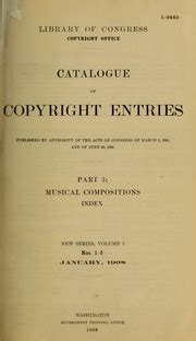 Catalog Of Copyright Entries Musical Compositions Jan Decnew