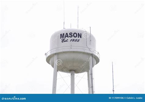 Mason Tennessee Water Tower Fayette County Tn Editorial Photo Image