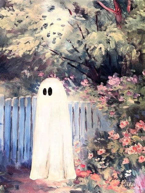 14 Thrifted Art Ghost Painting Ideas » Lady Decluttered