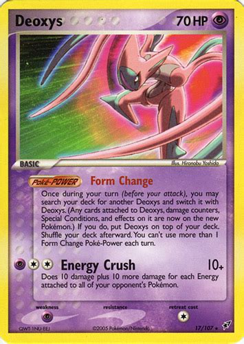 Pokemon Deoxys Ex Card