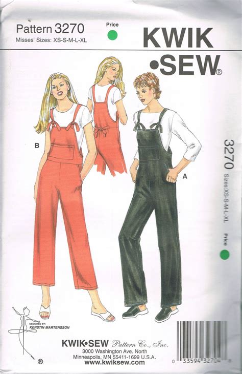 Kwik Sew Coverall Sewing Pattern Free Tristonsalote