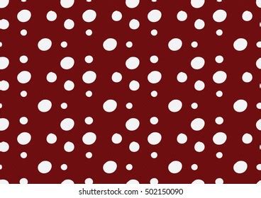 Polka Dot Pattern Red Background White Stock Vector Royalty Free